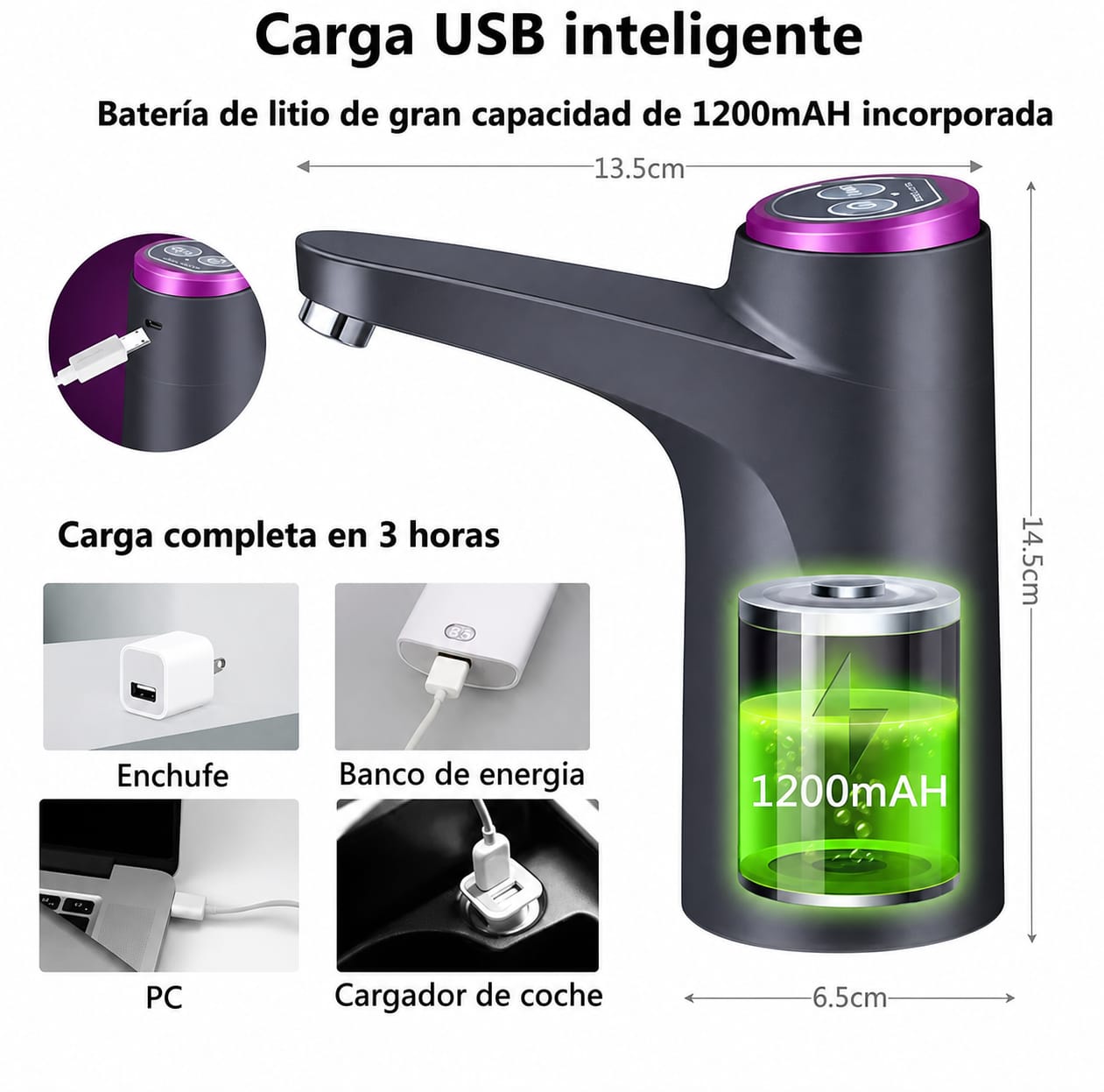 Dispensador de Agua Portátil Premium
